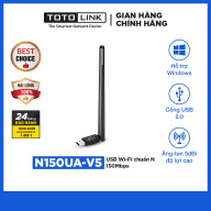 TOTOLINK N150UA-V5 - USB Wi-Fi chuẩn N 150Mbps thumbnail