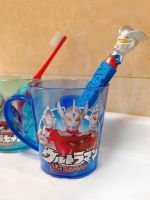 Ultraman childrens cartoon mouthwash cup anti-fall brushing toothbrush tooth open mouth baby milk cup