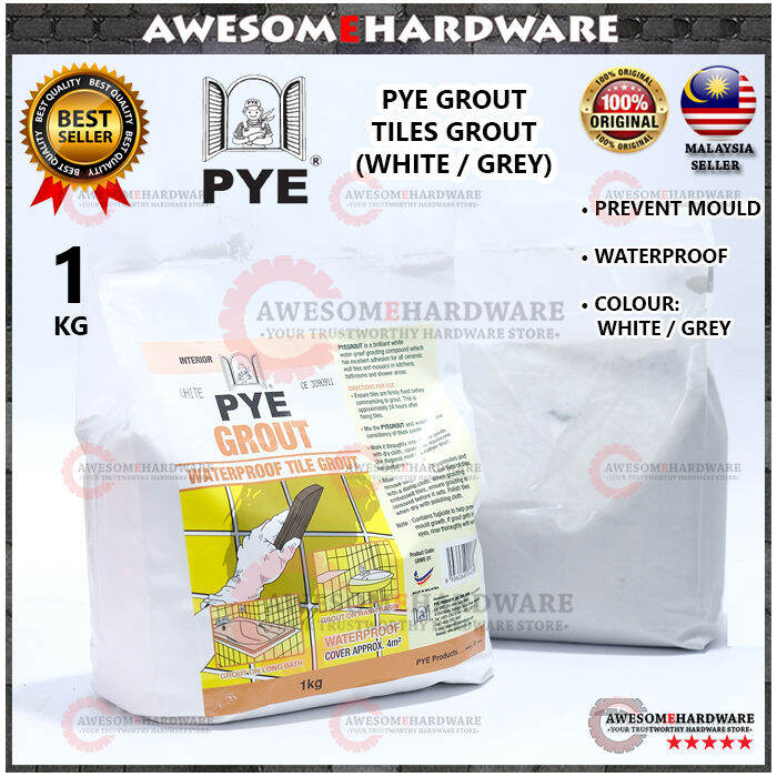 (WHITE/GREY) PYE PYEGROUT WATERPROOF GROUTING TILE GROUT TILES GAP