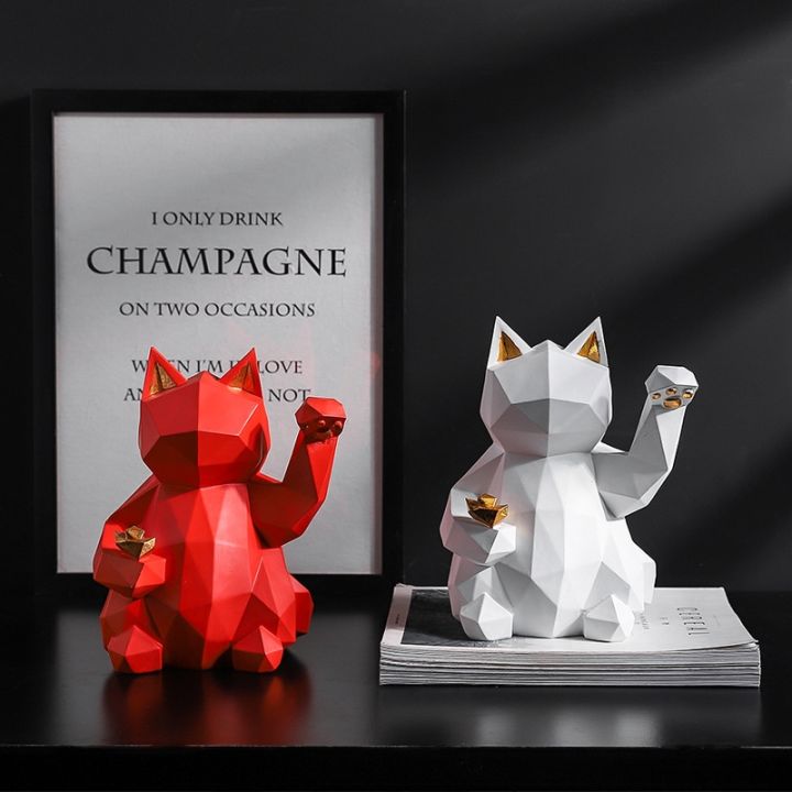lucky-cat-statue-nordic-geometric-animal-statues-for-home-decoration-tv-home-living-room-figurine-creative-wine-cooler-sculpture