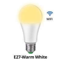 โคมไฟหรี่หลอดไฟอัจฉริยะได้ E27 Wi-Fi 15W Ac 85-265V หลอดไฟสมาร์ทโฮมแอปรีโมทคอนโทรลโคมไฟด้วย Alexa