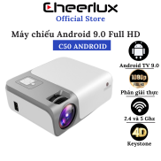 Máy chiếu Android Cheerlux C50 Full HD 1080P, hệ điều hành ATV 9.0