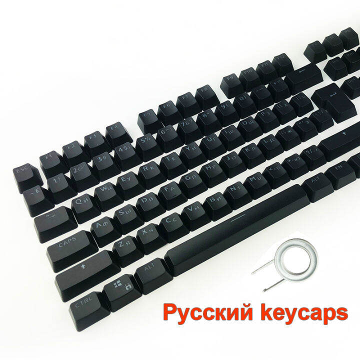 russian-keycaps-for-mechanical-keyboard-compatible-with-mx-switches-diy-replacement-transparent-support-led-lighting-keycaps