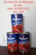 HCMCà chua bóc vỏ FIAMMA Whole Peeled Tomatoes 400gr