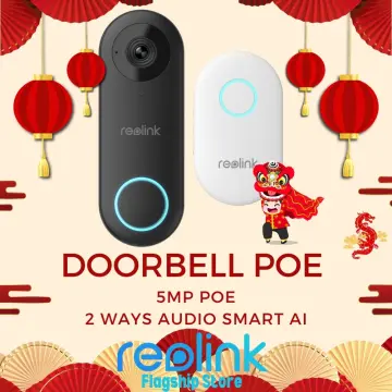 REOLINK Video Doorbell PoE Camera – 180 Degree Diagonal, 5MP IP Security  Camera Outdoor with Chime, 2-Way Talk, Plug & Play, Secured Local Storage,  No