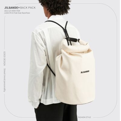 PGWX JIL New Style SANDER Large-Capacity Canvas Backpack Men Women Casual Drawstring Cross-Body Bucket Bag