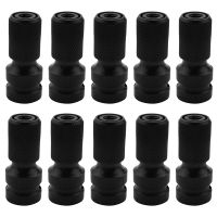 10pcs 1/2 Inch Square to 1/4 Inch Hex Ratchet Socket Wrench Socket Adapter Spanner Set Drive Converter Impact Tool