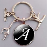 New Letters/Rhythmic Gymnastics Keychain/Gymnasts Pendant and Crystal Design Gymnastics Keychain Commemorative Gift