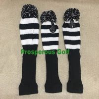 Golf black and white elastic knitted wooden club cover club cover GOLF fairway wood protective sleeve wool 135 wooden club cover MALBON¯Taylormade¯Titleist DESCENNTE XXIO High Fashion