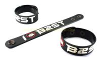 B2ST ริสแบนด์ วงดนตรี wristband ร็อค อีโม เดธ แทรส เมทัล ป๊อป เกาหลี สินค้าส่งต่างประเทศ ปรับขนาดข้อมือได้สองขนาด 2-3 วันรับของ B2T81NNN