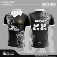 2023 newcustom JERSEY muslimah ชื่อและหมายเลข eLong R เสื้อคอปก muslimah JERSEY Dragon HH ชุดกางเกงผ้า plussize สีดำเด็กสาว Full sublimation ราคาถูก Viral