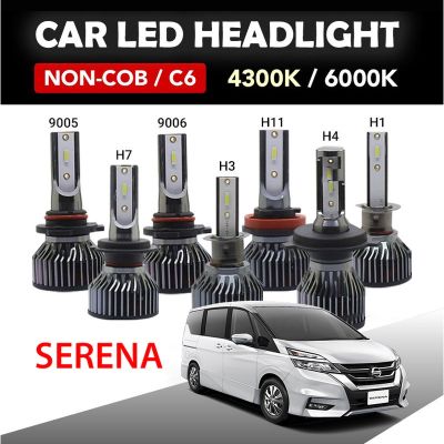 【Nissan】serena * รับประกัน1ปี * 2ชิ้น LED ไฟหน้า foglight H4 H8H11 hilo Beam headlamps