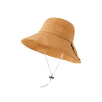 Foldable Wild Bow Fisherman Hat for Women Summer Fashion Wide-brimmed Sunscreen Sunshade Beach Vacation Travel Bucket Hat