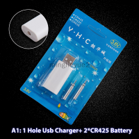 minglieyue2 แบตเตอรี่ชาร์จ CR425 USB Charger สำหรับ Electronic floats Night Fishing