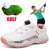 New Professional Ladies Leather Golf Shoes Waterproof Non-Slip High Quality Sneakers Casual Breathable Golf Training Shoes