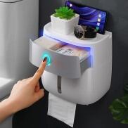 Hộp đựng giấy vệ sinh 2 tầng Ecoco dán tương siêu chắc chắn
