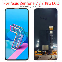 AMOLED 6.67 "สำหรับ Asus Zenfone 7 ZS670KS / Zenfone 7 Pro อะไหล่หน้าจอสัมผัสจอ CD ZS671KS