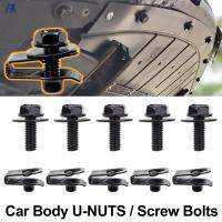 Kereta Badan Bolt U-Nut Klip M6 Enjin Penutup Hood Undertray Splash Perisai Pengawal กันชน Liner Penahan Pengikat Rivet Skru