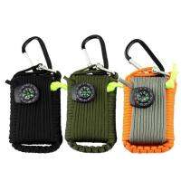 Survival Tool Set Survival Gear And Equipment Bags Includes Line Saw Paracord Pin Return Pin Whistle Flashlight Hiking Buckle Storage Bag Etc upgrade