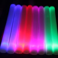 1PCS Colorful LED Foam Stick Glow Sticks Cheer Tube RGB LED Glow in the Dark Light for Party Festival Bulk dropshipping 2022