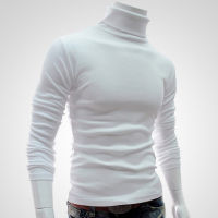 Winter Warm Men Thermal Underwear Long Sleeve Pullover High Neck Turtleneck Stretch Slim Basic T Shirt Jumper Knit Sweater Top