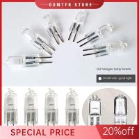 OUMTFR STORE 5pcs หรี่แสงได้ หลอดไฟฮาโลเจน G9 G5.3 แก้วกระจกหลอด 12โวลต์/220โวลต์ แสงฮาโลเจน 2023 10วัตต์20วัตต์35วัตต์40วัตต์ โคมไฟเซรามิกส์ เหมือนจริงเหมือนจริง