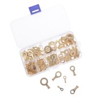 New 150pcs/Set Brass Ring Cable Lugs Cable Lugs Ring Eyes Copper Crimp Cable Connectors Wire Terminals M3 M4 M5 M6 M8 M10 Kit