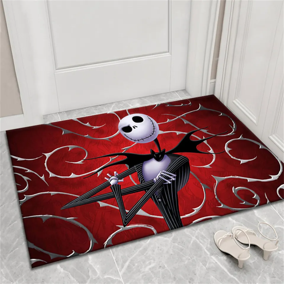 40X60cm Door Mat Scary Clown Carpet Horror Welcome Door Rug Home Decoration  3D