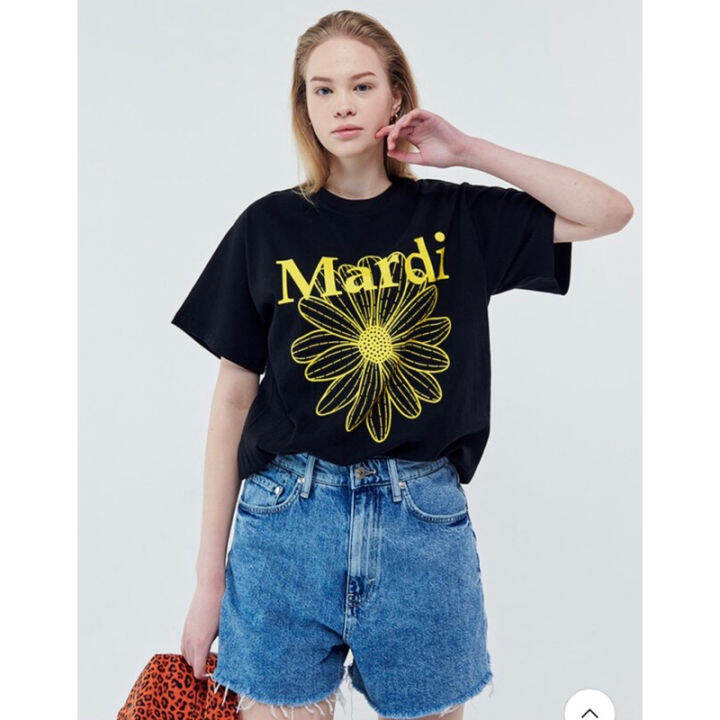 mardi-flower-t-shirt-320-เสื้อยืดลายดอกไม้สุดฮิต-งานชนช็อปแบรนด์ดังเกาหลีเลยค่าา-ผ้ายืด-ทรงสวย-valen