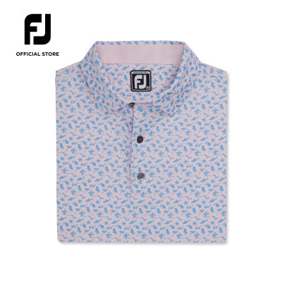 FootJoy FJ ProDry Performance Beach Print Lisle Mens Golf Shirts Athletic Fit