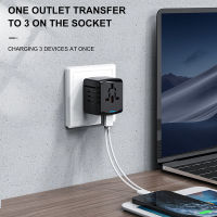 ทั้งหมดในเครื่องชาร์จติดผนังระหว่างประเทศหนึ่ง Adaptor Traveling อะแดปเตอร์ปลั๊กไฟ AC สำหรับปลั๊กออสเตรเลียสหรัฐฯยุโรปสหราชอาณาจักร