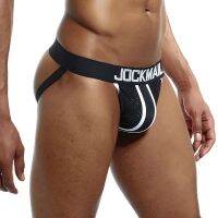 JOCKMAIL Brand Mesh Men Jockstraps underwear y Men underwear pouch Push UP men thong string homme tanga hombre