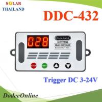 Delay Timer DDC-432 เครื่องตั้งเวลา ON-OFF รับสัญญาณทำงาน จากเซ็นเซอร์ Trigger DC 3.0V-24V รุ่น TIMER-DDC-432