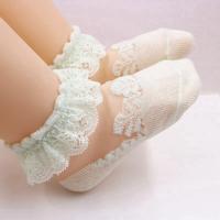 Christening Newborn Baby Girls Lace Ultra-Thin Mesh Socks Short Socks birthday Solid Socks Baptismal Kids Princess Socks