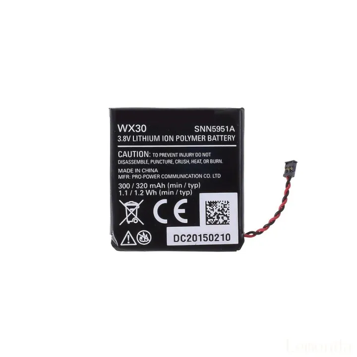 Lemonda OEM Disassembly WX30 Battery 320mAh for Motorola Moto 360 1st