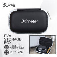 S-Way Oximeter กล่องเก็บของปลายนิ้วเครื่องให้เลือดและออกซิเจนชีพจรกระเป๋า Oximeter กระเป๋าเก็บของกระเป๋าซิปกล่องนิรภัยกระเป๋าเครื่องมือแบบพกพาป้องกันกรณีกระเป๋าเก็บของป้องกันสีดำกระเป๋าเก็บของที่รองแข็งเครื่องมือ