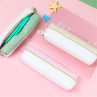 4 Color Pencil Bag Large Capacity Case 4 Color PU Box School Supplies Stationery Gift Cute