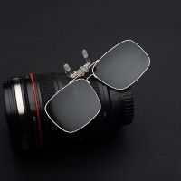 Polarized Sunglasses Lens clip on glasses Night Vision Yellow Women Square Sun Glasses with Clips Unisex Clips