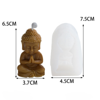 Buddha DIY Decoration Handmade Little Buddha Candle Silicone Mold Mold