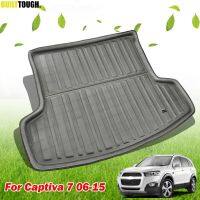 สำหรับ Chevrolet Captiva ถาดรองสัมภาระท้ายรถด้านหลังถาดรองสัมภาระซับ2006-2017แผ่นปูพื้น2007 2009 2010 2011 2012 2014 2016 2015