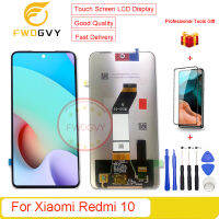 FWDGVY 6.5 "ต้นฉบับสำหรับ Xiaomi Redmi 10 21061119AG แอลซีดี21061119DG 21061119AL จอแสดงผลหน้าจอสัมผัส Digitizer Lcds อะไหล่ทดแทน