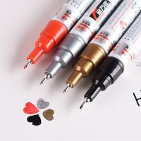 8 Colors Permanent Metallic Marker Pens 0.7mm Fine Silver/Gold/White Paint Pens Graffiti Art Canvas Metal Ceramic Hook Liner Pen Highlighters Markers