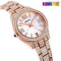 ⌚ นาฬิกา SKMEI Moment Beauty ประณีต Rhinestone ฝัง Creative Casual Womens Watch Ladies Simple Full Diamond English 1741