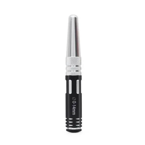 justinlau-stainless-steel-taper-reamer-hole-expanding-saw-opener-black-screwdriver-bit-diameter-0-14mm