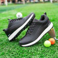 ☌☢♙ New Professional Golf Shoes Spikeless Men Waterproof Golf Sneakers Outdoor Jogging Walking Shoes for Golfers Walking Wears