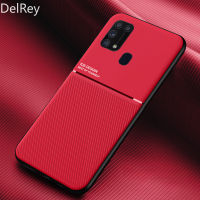 เคส Samsung Galaxy M31 Case Slim หนังกรณีแฟชั่นแบบบางเนื้อด้านป้องกันซองโทรศัพท์กันกระแทก Coque เคสมือถือ