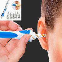 ﹉❅❍ Silicone ear pick tool set 16-piece nursing soft spiral ear health tool cleaning earwax removal tool ear wax silicone ear pick