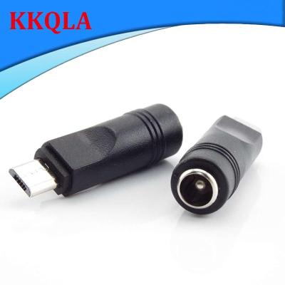QKKQLA DC Plug to Mirco USB Power Adapter Converter Male to Female Jack Connector for Laptop Notebook Computer PC 5.5x2.1mm