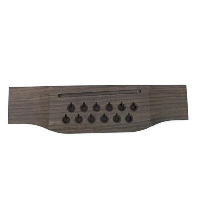 ：《》{“】= 12-String Folk Guitar Bridge Replacement Parts Rosewood 12-Hole Guitar Bridge String Nails Nut Accessories Ponte Guitarra