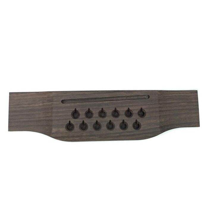 12-string-folk-guitar-bridge-replacement-parts-rosewood-12-hole-guitar-bridge-string-nails-nut-accessories-ponte-guitarra